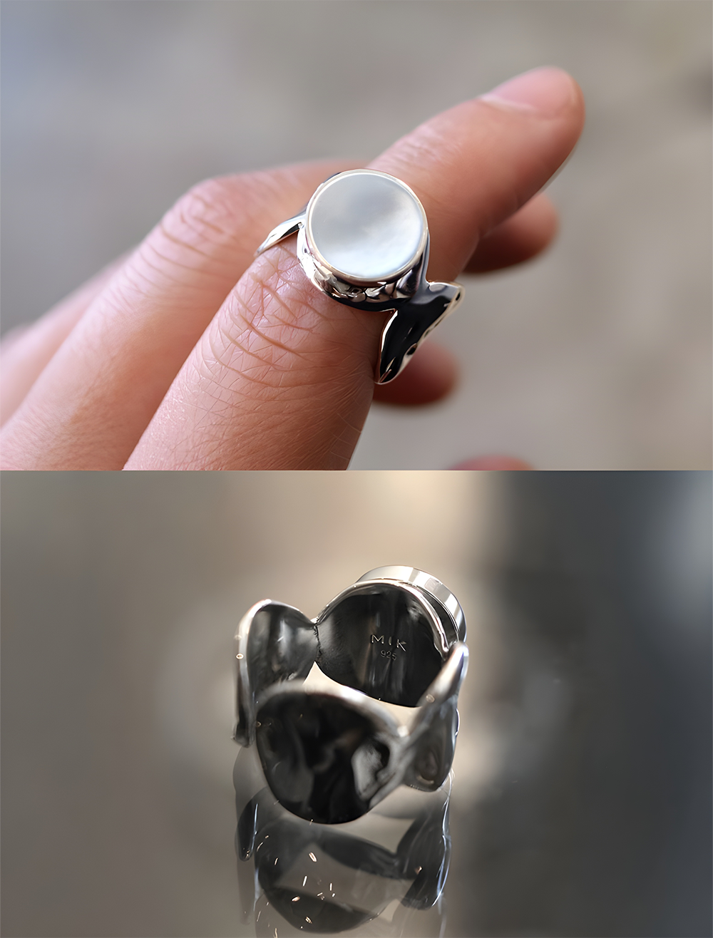 MIK Ring Melting - Mother of Pearl [Silver 925]